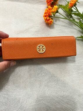 Tory Burch Orange Eyewear Case